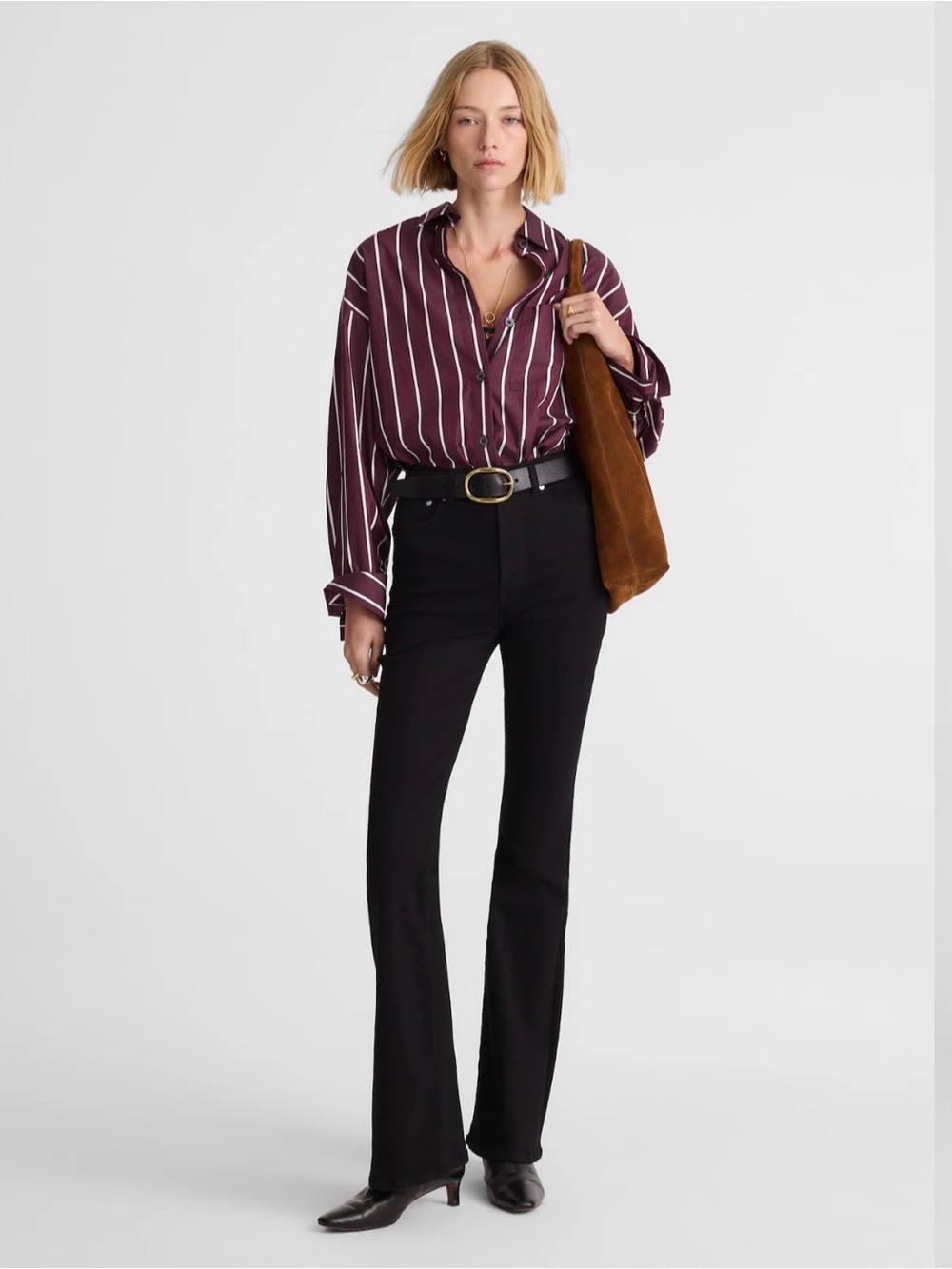 Madewell Black High-Rise Flare Jeans